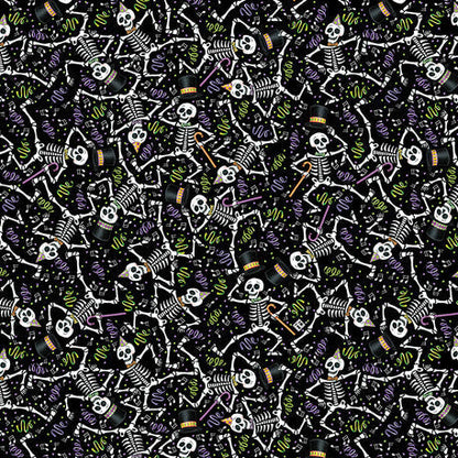 Dancing Skeletons Fabric