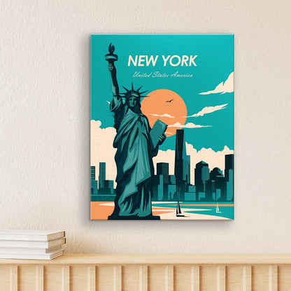 Days in New York: Statue of Liberty - Puzzle Canvas [HN1403]
