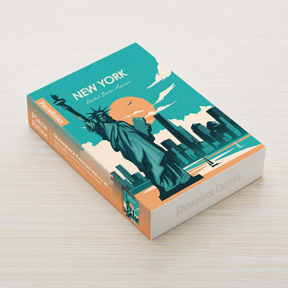 Days in New York: Statue of Liberty - Puzzle Canvas [HN1403]