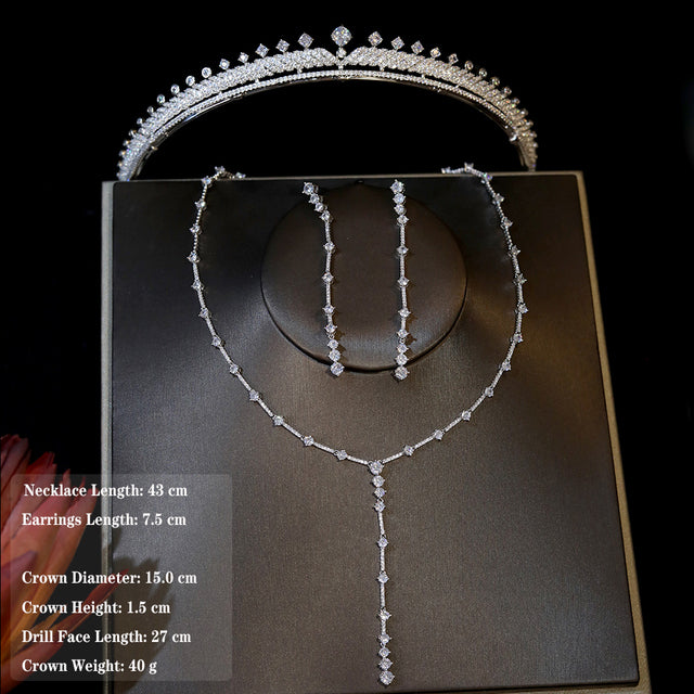 Delightful High Quality Cubic Zirconia Tiara and Jewelry Sets for Any Special Occasion