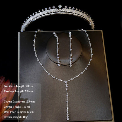 Delightful High Quality Cubic Zirconia Tiara and Jewelry Sets for Any Special Occasion