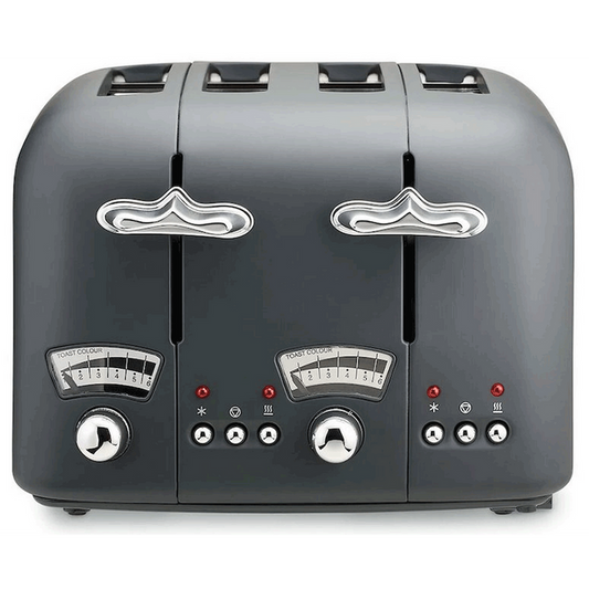 DeLonghi Argento Silva 4 Slice Toaster DeLonghi Toaster Euronics Ireland