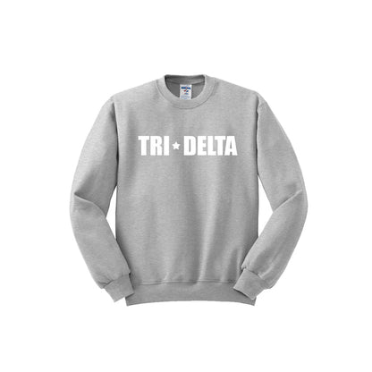 Delta Delta Delta Crewneck Sweatshirt - Tri Delta Stars Logo