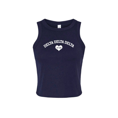 Delta Delta Delta Crop Tank Top
