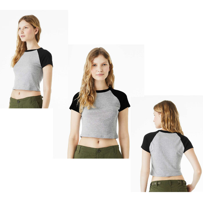 Delta Delta Delta Short Sleeve Crop Raglan