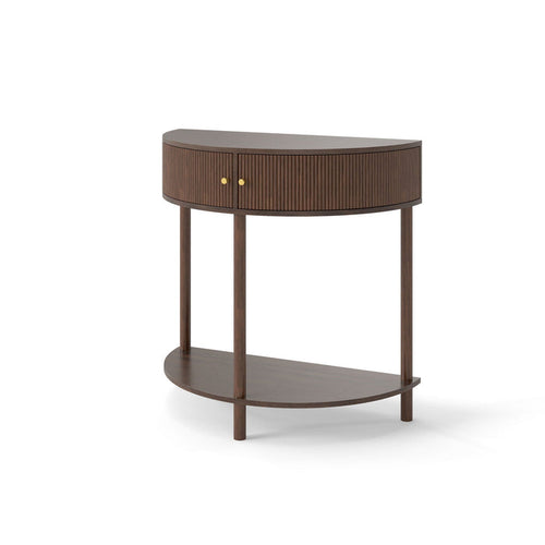 Demi Lune Console Table With 2 Storage Drawers [Online Only]