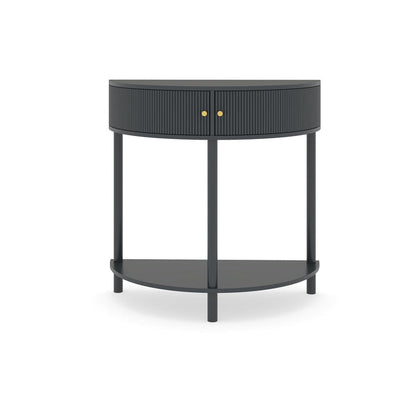 Demi Lune Console Table With 2 Storage Drawers [Online Only]