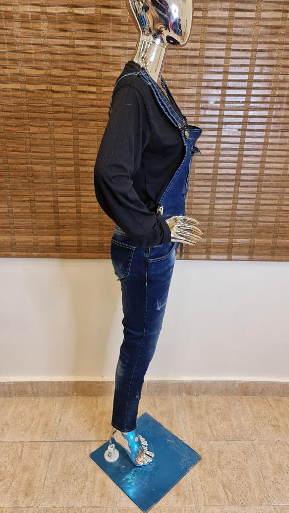 Denim Rompers with adjustable straps - Maha fashions -  Rompers