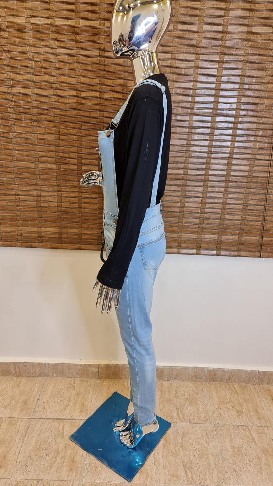 Denim Rompers with adjustable straps - Maha fashions -  Rompers