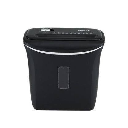 Devanti 12L Cross-Cut Shredder 8-Sheet Paper Home Office Credit Card - Devanti