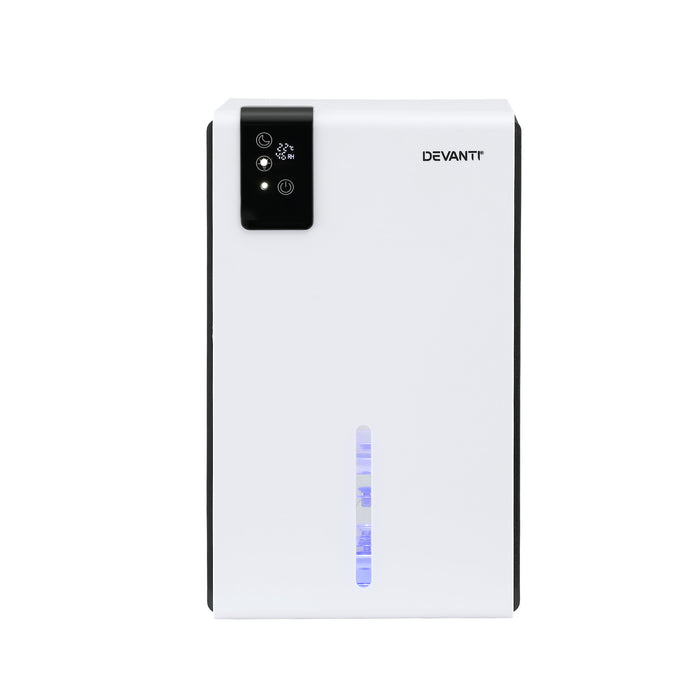 DEVANTI 2000ml  Portable Dehumidifier Moisture Absorber Home Bedroom Quiet Remote - Devanti