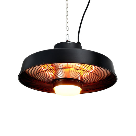 Devanti 2000W Outdoor Electric Patio Heater Ceiling Mount with LED Light Remote - Devanti