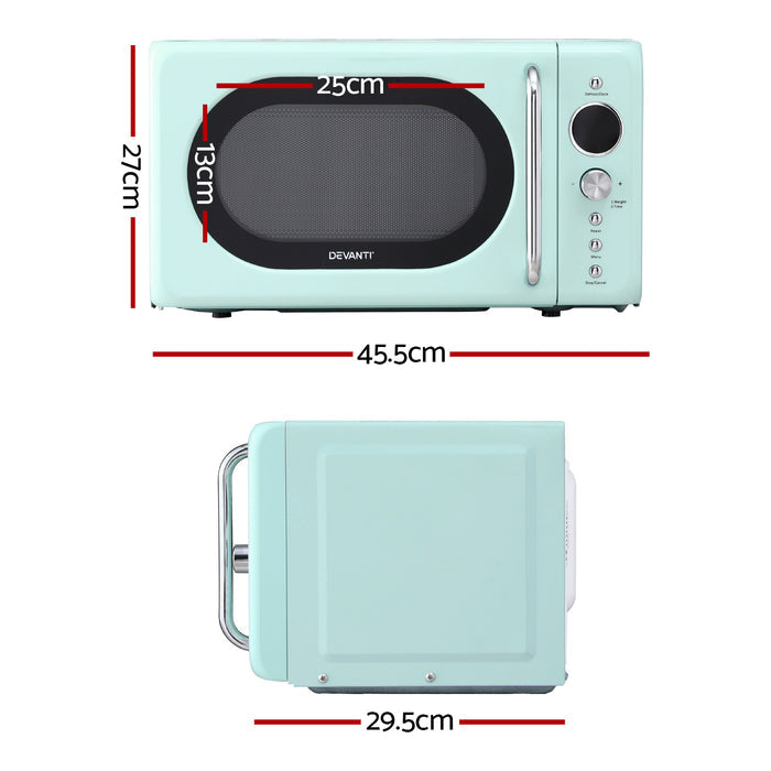 Devanti 20L Microwave Oven 700W Green - Devanti