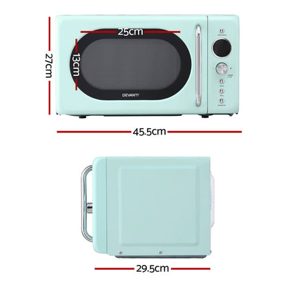 Devanti 20L Microwave Oven 700W Green - Devanti