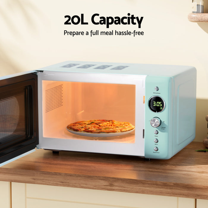 Devanti 20L Microwave Oven 700W Green - Devanti