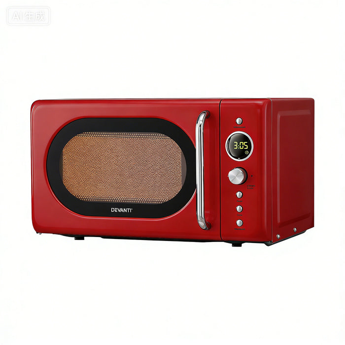Devanti 20L Microwave Oven 700W Red - Devanti