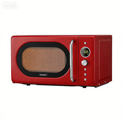 Devanti 20L Microwave Oven 700W Red - Devanti