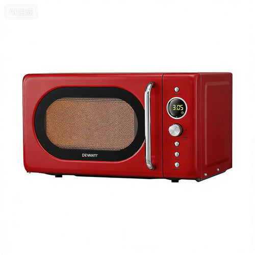 Devanti 20L Microwave Oven 700W Red - Devanti