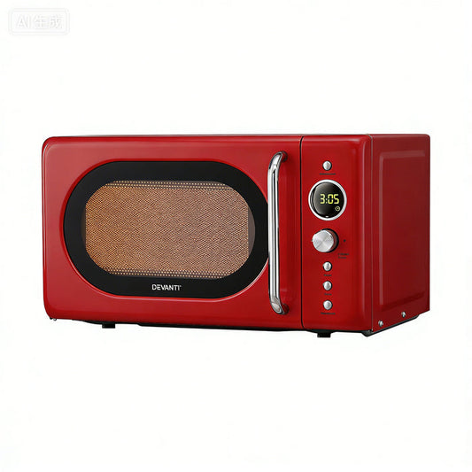 Devanti 20L Microwave Oven 700W Red - Devanti