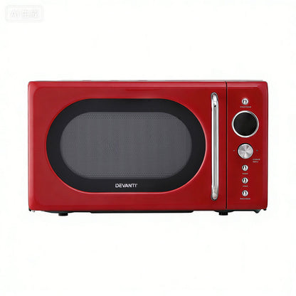 Devanti 20L Microwave Oven 700W Red - Devanti