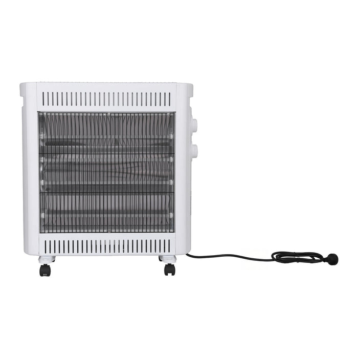 Devanti 2200W Infrared Radiant Heater Portable Electric Space Heating White - Devanti