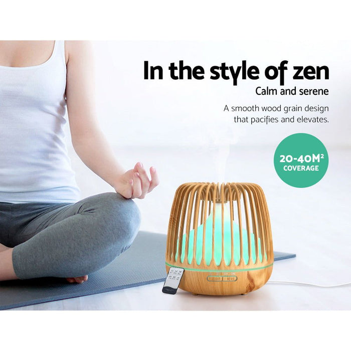 Devanti 4-In-1 Aroma Diffuser Aromatherapy Humidifier Essential Oil 500ml -Home Living Store - -
