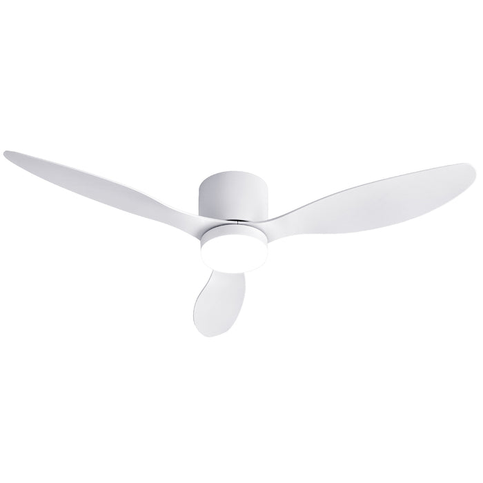 Devanti 52'' Ceiling Fan 3 Blades DC Motor w/Light w/Remote White - Devanti