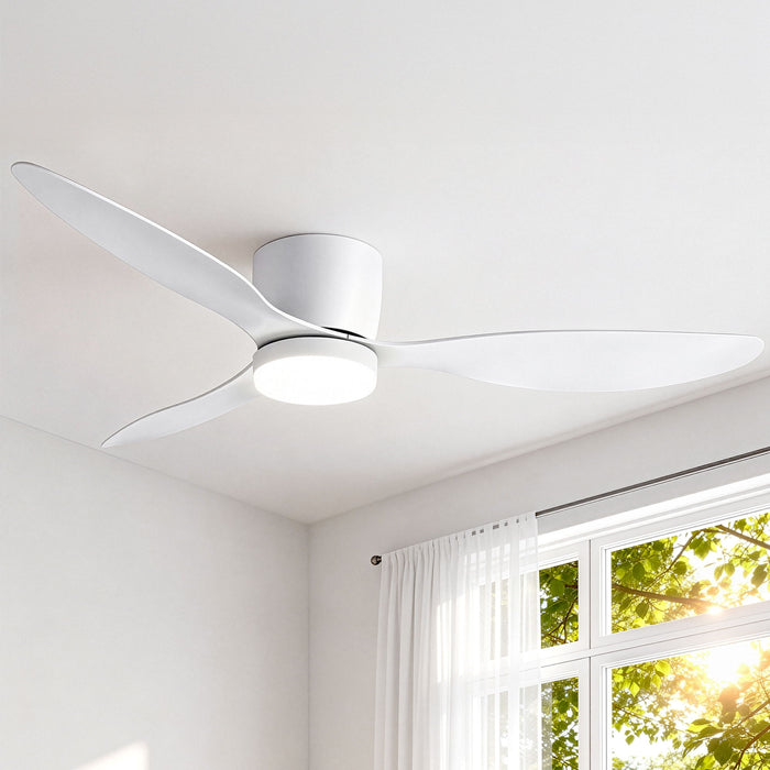Devanti 52'' Ceiling Fan 3 Blades DC Motor w/Light w/Remote White - Devanti
