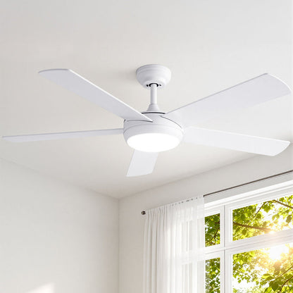 Devanti 52'' Ceiling Fan 5 Blades DC Motor w/Light w/Remote White - Devanti