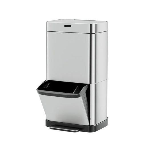 Devanti 70L Motion Sensor Bin Pedal Bins Automatic Siver - Devanti