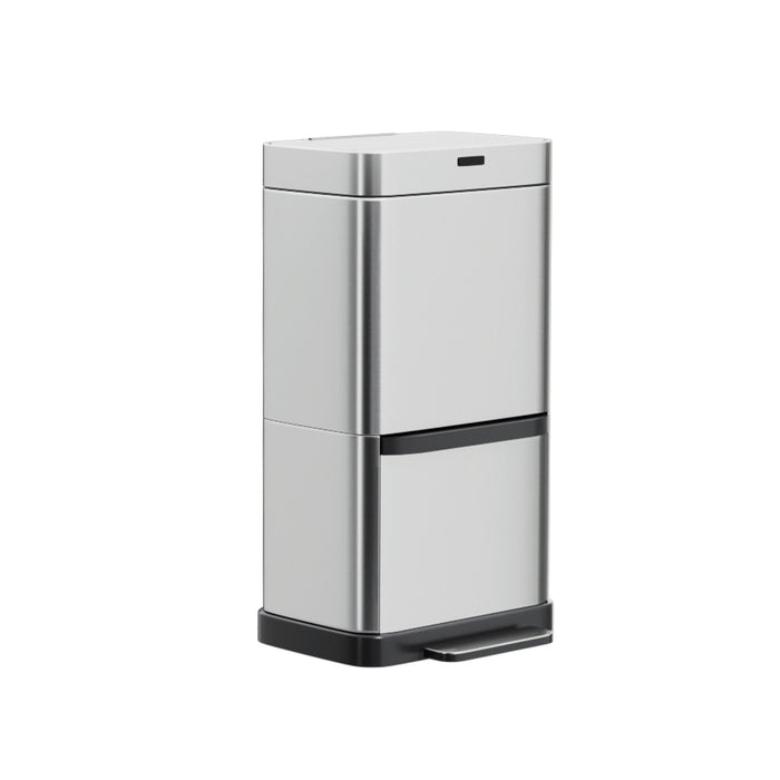 Devanti 70L Motion Sensor Bin Pedal Bins Automatic Siver - Devanti