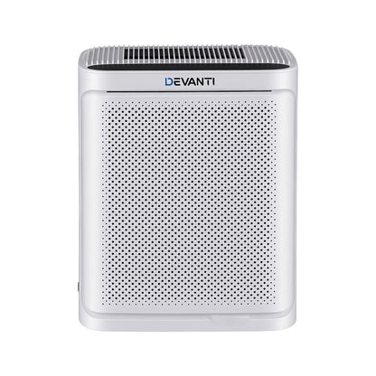 Devanti Air Purifier HEPA Air Cleaner Digital Display Bedroom White