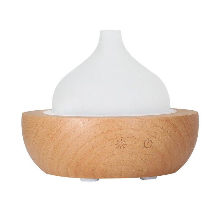 Devanti Aroma Aromatherapy Diffuser LED Oil Ultrasonic Air Humidifier Glass Wood -Home Living Store - -