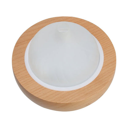 Devanti Aroma Aromatherapy Diffuser LED Oil Ultrasonic Air Humidifier Glass Wood -Home Living Store - -