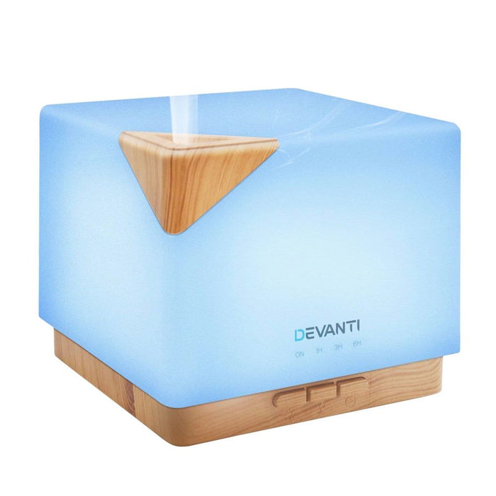 DEVANTi Aroma Diffuser Air Humidifier Night Light 600ml -Home Living Store - -