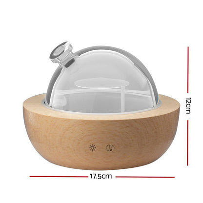 Devanti Aroma Diffuser Aromatherapy Humidifier Purifier Essential Oil LED Glass -Home Living Store - -