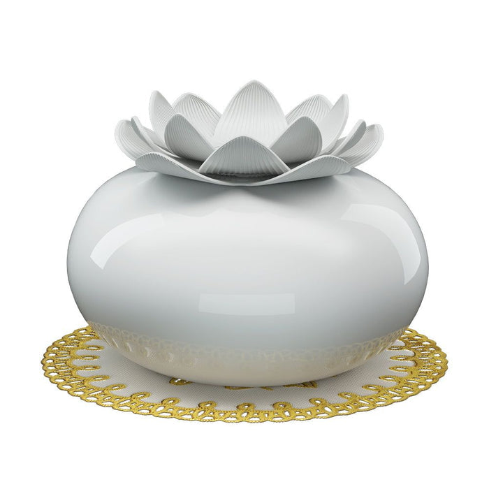 Devanti Aromatherapy Diffuser Aroma Ceramic Essential Oils Air Humidifier Lotus -Home Living Store - -