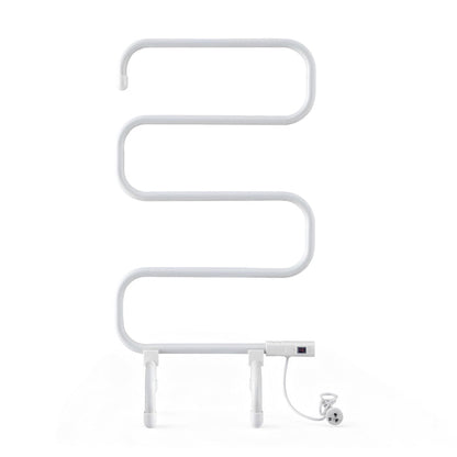 Devanti Heated Towel Rail Freestanding Wall Mounted S-Shape Electric Warmer Rack - Devanti