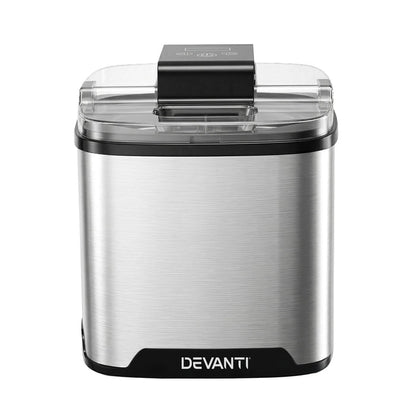 Devanti Ice Cream Maker Machine 2L Homemade Gelato Sorbet Frozen Drinks Sliver - Devanti