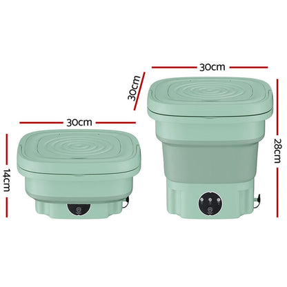 Devanti Portable Washing Machine 8L Green - Devanti