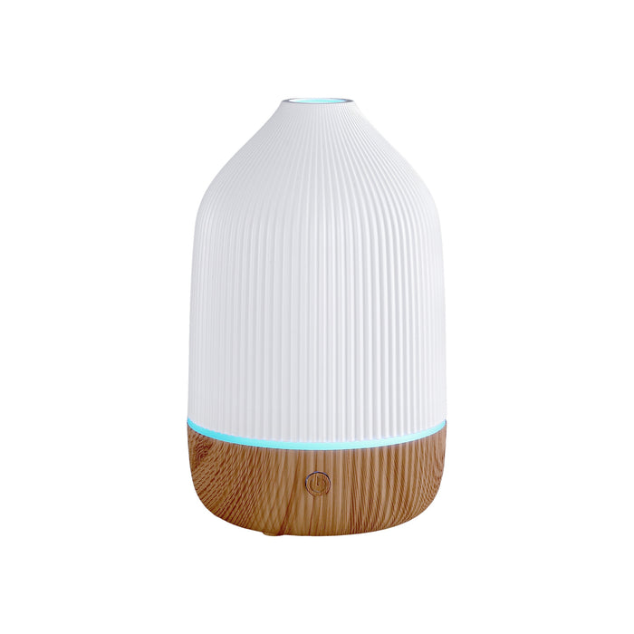 Devanti Ultrasonic Aroma Diffuser Aromatherapy 100ml LED Lights Iron Humidifier Forest - Devanti