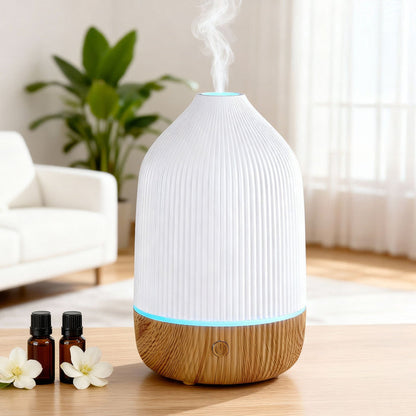 Devanti Ultrasonic Aroma Diffuser Aromatherapy 100ml LED Lights Iron Humidifier Forest - Devanti