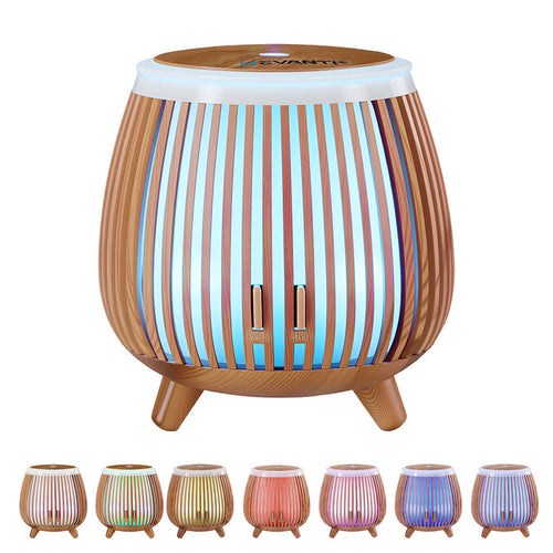Devanti Ultrasonic Aroma Diffuser Aromatherapy 140ml LED Lights Iron Humidifier Forest Deep Wood - Devanti