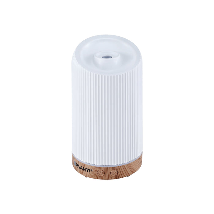 Devanti Ultrasonic Aroma Diffuser Aromatherapy 200ml LED Lights Iron Humidifier Forest - Devanti