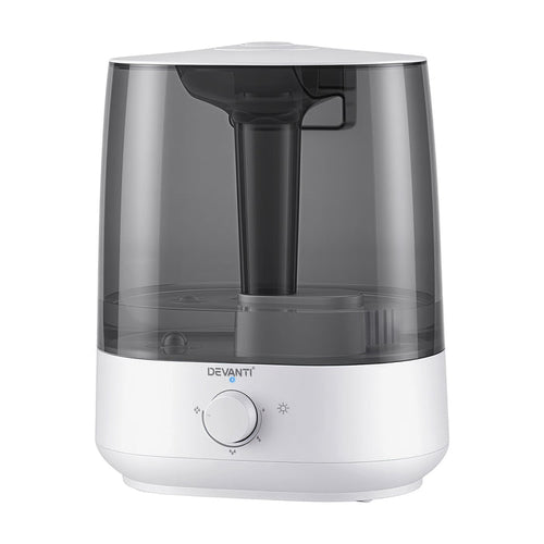 Devanti Ultrasonic Humidifier Aroma Diffuser Top Fill Quiet Bedroom 6L - Devanti