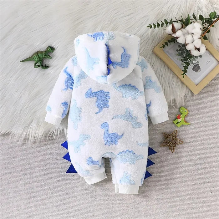 DINOSAUR Plush Hoody Jumpsuit