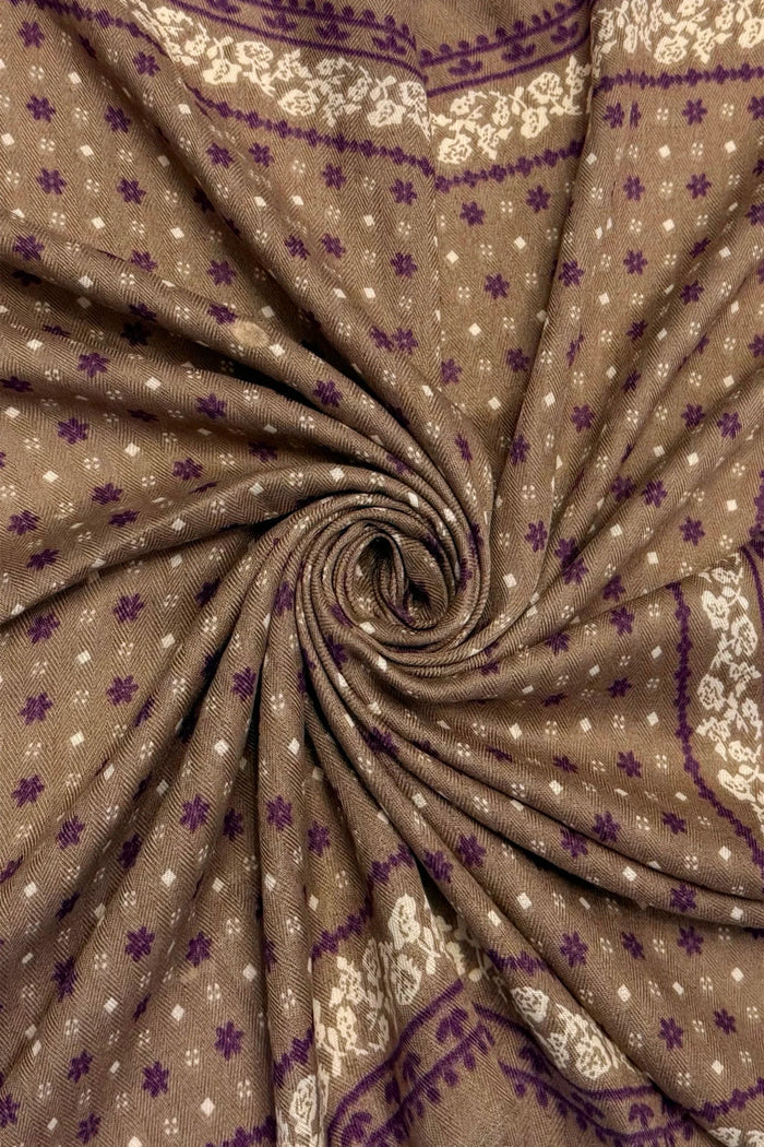 Ditsy Floral Taupe Wild Rag Bandana