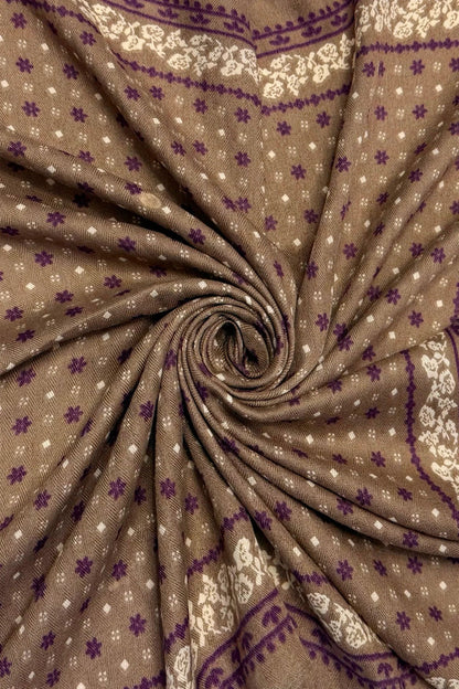 Ditsy Floral Taupe Wild Rag Bandana