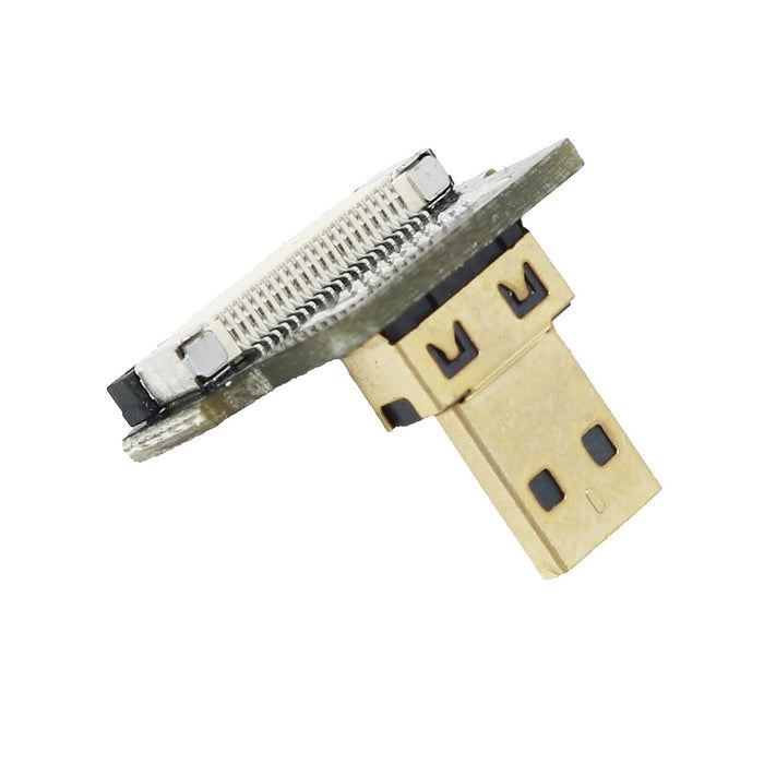 DIY HDMI Cable Parts - Right Angle (L Bend) Micro HDMI Plug by The Pi Hut - The Pi Hut