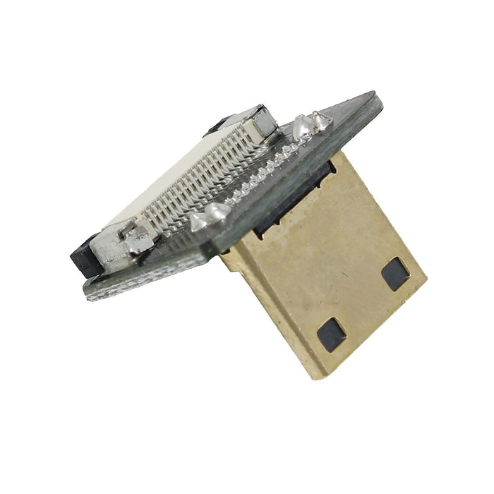DIY HDMI Cable Parts - Right Angle (L Bend) Mini HDMI Plug by The Pi Hut - The Pi Hut
